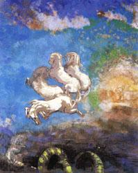 Odilon Redon Apollo's Chariot France oil painting art
